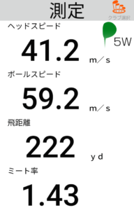 SIMフェアウェイウッドの飛距離