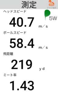 SIM MAX FWの飛距離