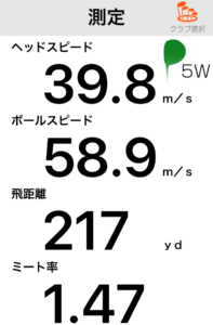 ONOFF AKA FW2020の飛距離