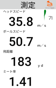JPX200Xアイアンの飛距離