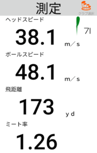 IF700IRONの飛距離
