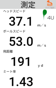 DHY UT IRONの飛距離