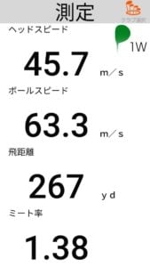 ZX5DRIVERの飛距離