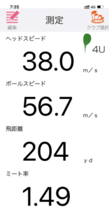 SRIXON ZX MK2 HYBRIDの飛距離