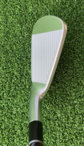 プロギア01アイアン2023を構えた時のフェースの見え方