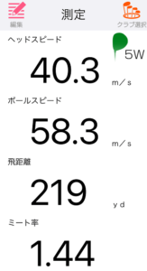 ONOFF KURO FW 2024の飛距離