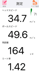 パラダイム ai smoke アイアンの飛距離を測定したデータ