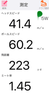 ダークスピード LS フェアウェイウッドの飛距離を計測したデータ