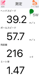 ダークスピード MAX フェアウェイウッドの飛距離を計測したデータ
