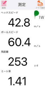 ZXi MAX ドライバーの飛距離を計測したデータ