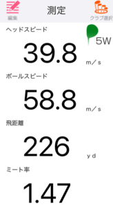 ELYTE トリプルダイヤモンド FWの飛距離を計測したデータ