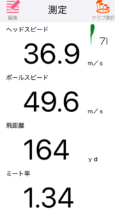 ミズノプロ S-1 アイアンの7番アイアンの飛距離データ