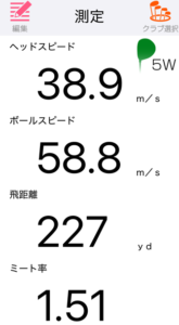 ゼクシオ14+ フェアウェイウッドの飛距離を計測したデータ